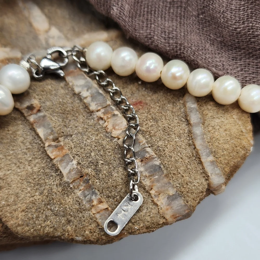 Men's Pearl Necklace Celebrity Men's Designer Natural Pearls for Man
